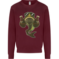 A Pike Fish With Beer Fishing Fisherman Mens Sweatshirt Jumper Maroon