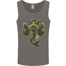A Pike Fish With Beer Fishing Fisherman Mens Vest Tank Top Charcoal