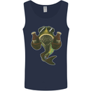 A Pike Fish With Beer Fishing Fisherman Mens Vest Tank Top Navy Blue