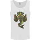 A Pike Fish With Beer Fishing Fisherman Mens Vest Tank Top White