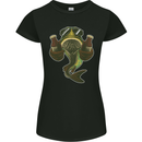 A Pike Fish With Beer Fishing Fisherman Womens Petite Cut T-Shirt Black