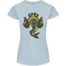 A Pike Fish With Beer Fishing Fisherman Womens Petite Cut T-Shirt Light Blue