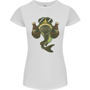 A Pike Fish With Beer Fishing Fisherman Womens Petite Cut T-Shirt White