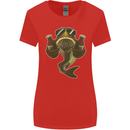 A Pike Fish With Beer Fishing Fisherman Womens Wider Cut T-Shirt Red