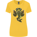 A Pike Fish With Beer Fishing Fisherman Womens Wider Cut T-Shirt Yellow