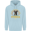 A Pitbull Dog Childrens Kids Hoodie Light Blue