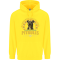 A Pitbull Dog Childrens Kids Hoodie Yellow