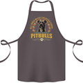A Pitbull Dog Cotton Apron 100% Organic Dark Grey