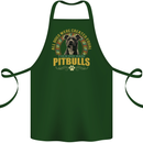 A Pitbull Dog Cotton Apron 100% Organic Forest Green