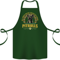 A Pitbull Dog Cotton Apron 100% Organic Forest Green