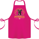 A Pitbull Dog Cotton Apron 100% Organic Pink