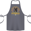 A Pitbull Dog Cotton Apron 100% Organic Steel