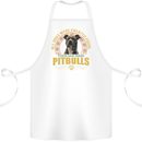 A Pitbull Dog Cotton Apron 100% Organic White