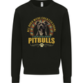 A Pitbull Dog Kids Sweatshirt Jumper Black