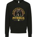 A Pitbull Dog Kids Sweatshirt Jumper Black