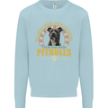 A Pitbull Dog Kids Sweatshirt Jumper Light Blue