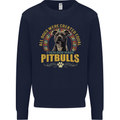A Pitbull Dog Kids Sweatshirt Jumper Navy Blue