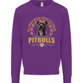 A Pitbull Dog Kids Sweatshirt Jumper Purple