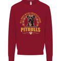 A Pitbull Dog Kids Sweatshirt Jumper Red