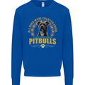 A Pitbull Dog Kids Sweatshirt Jumper Royal Blue