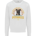 A Pitbull Dog Kids Sweatshirt Jumper White