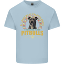 A Pitbull Dog Kids T-Shirt Childrens Light Blue