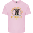 A Pitbull Dog Kids T-Shirt Childrens Light Pink