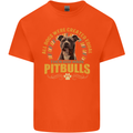 A Pitbull Dog Kids T-Shirt Childrens Orange