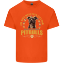 A Pitbull Dog Kids T-Shirt Childrens Orange
