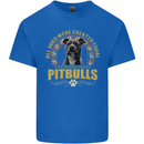 A Pitbull Dog Kids T-Shirt Childrens Royal Blue