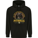 A Pitbull Dog Mens 80% Cotton Hoodie Black