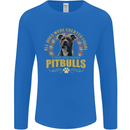 A Pitbull Dog Mens Long Sleeve T-Shirt Royal Blue