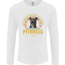A Pitbull Dog Mens Long Sleeve T-Shirt White