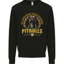 A Pitbull Dog Mens Sweatshirt Jumper Black