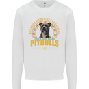 A Pitbull Dog Mens Sweatshirt Jumper White