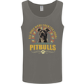 A Pitbull Dog Mens Vest Tank Top Charcoal