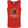 A Pitbull Dog Mens Vest Tank Top Red