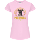 A Pitbull Dog Womens Petite Cut T-Shirt Light Pink
