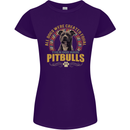A Pitbull Dog Womens Petite Cut T-Shirt Purple