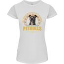 A Pitbull Dog Womens Petite Cut T-Shirt White