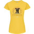 A Pitbull Dog Womens Petite Cut T-Shirt Yellow