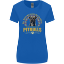A Pitbull Dog Womens Wider Cut T-Shirt Royal Blue