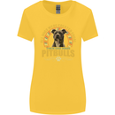 A Pitbull Dog Womens Wider Cut T-Shirt Yellow