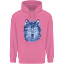 A Polygon Wolf Childrens Kids Hoodie Azalea