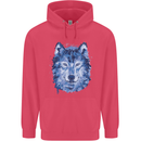 A Polygon Wolf Childrens Kids Hoodie Heliconia