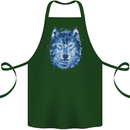 A Polygon Wolf Cotton Apron 100% Organic Forest Green