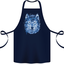 A Polygon Wolf Cotton Apron 100% Organic Navy Blue