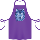 A Polygon Wolf Cotton Apron 100% Organic Purple