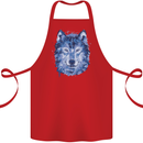 A Polygon Wolf Cotton Apron 100% Organic Red