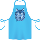 A Polygon Wolf Cotton Apron 100% Organic Turquoise